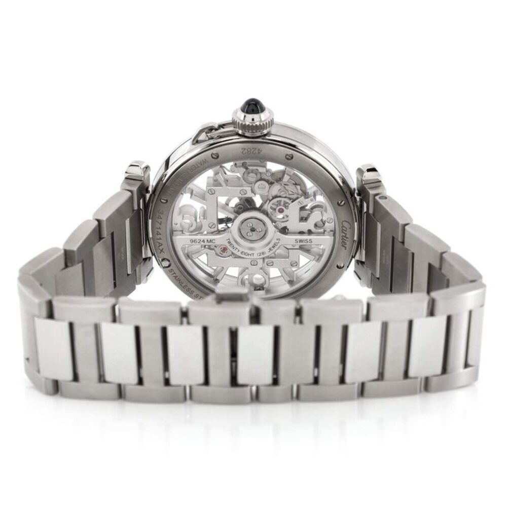 Cartier Pasha de Cartier Skeleton Automatic Watch Stainless Steel 41 - - Picture 6 of 7